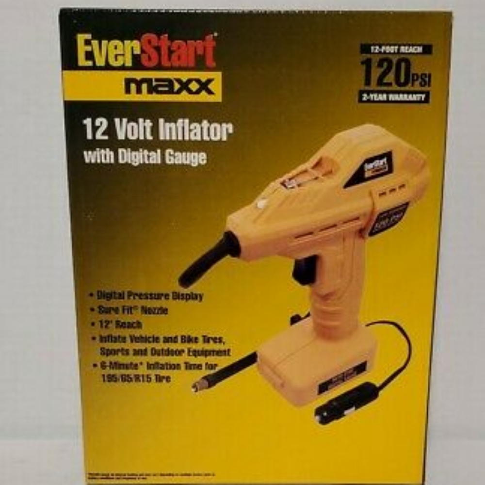 Portable Air Compressor EverStart Maxx 120 PSI 12 V Digital LCD